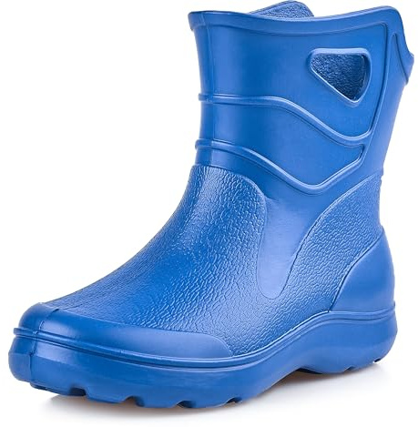 Ladeheid Gummistiefel Damen leichte Eva wasserfeste Schuhe Damen Bequeme und komfortable Gummischuhe KL027D (Blau, 41 EU)