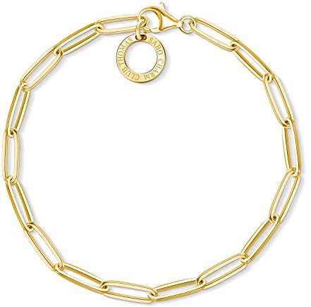 Thomas Sabo Damen Charm-Armband Charm Club 925 Sterling Silber , GOLD , X0253-413-39