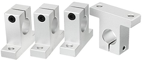 ICQUANZX 4 stücke SK8 8mm CNC Linear Motion Kugel Schlitten Einheiten Schiene Unterstützung Guide Wellenlager