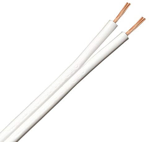 QED Classic 42 Strand Oxygen Free Copper (OFC) Speaker Cable for Hi-Fi and Home Cinema Installations (5 metres, White)