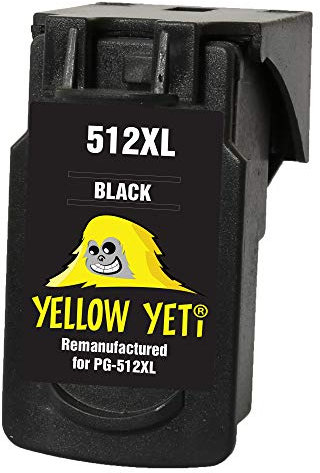 YELLOW YETI Ersatz für Canon PG-512XL PG-512 XL Druckerpatrone Schwarz kompatibel für Canon Pixma MP230 MP240 MP250 MP252 MP260 MP270 MP280 MP282 MP480 MP490 MP495 MP499 iP2700 iP2702 MX320 MX330