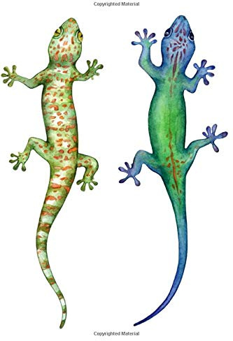 Notebook: for gecko and lizard lovers, blue and green