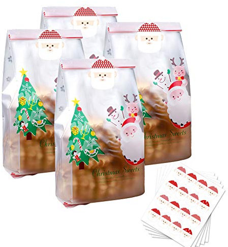 Celophantütchen Zellophantüten Plastiktüten Transparent 50pcs Cellophantüten Klar 9x22.5cm Süßigkeiten Tütchen Transparent Mit 50 Aufkleber Für Süßigkeiten Mitgebsel Kindergeburtstag Gastgeschenke