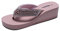 JOMIX Ciabatte Infradito Donna Estive Eleganti Infradito con Zeppa Comode Casa Mare Spiaggia Piscina SD2566 (Rosa, 38)