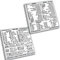 SYNERLOGIC (1 set) Mac OS + Word/Excel (for Mac) Shortcuts Stickers Bundle | No-Residue Laminated Vinyl Cheatsheet MacBook Keyboard Stickers 83 x 83 mm (White, 1 set)
