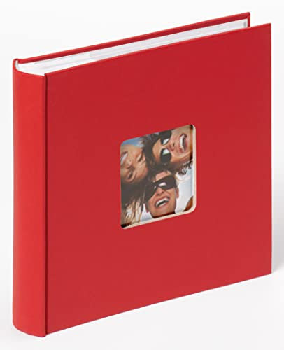 walther design Fotoalbum rot 200 Fotos 13 x 18 cm Memo-Einsteckalbum mit Cover-Ausstanzung, Fun ME-116-R