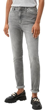 s.Oliver Damen Jeans, Jeans Anny Super Skinny, Grey Denim, 42W / 34L EU