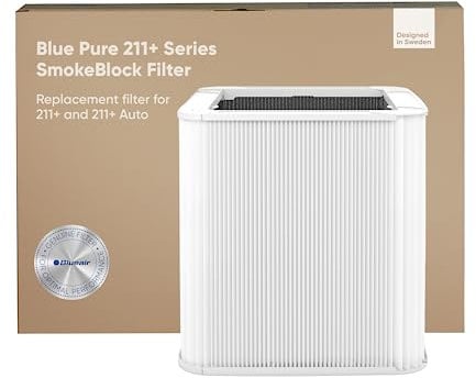 BLUEAIR Blue Pure 211+ Series SmokeBlock Genuine Replacement Filter, Extra Carbon Captures 99.99% of Wildfire Smoke, fits Blue Pure 211+ Auto, 211+ Air Purifiers