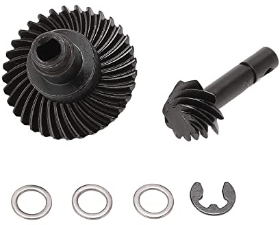 VGEBY RC-Getriebe, 8T 33T RC Metall-Stirnradgetriebe Schrägkegelräder Stahl Zubehör RC Ersatzteilset Kit für SCX10 Auto Modelle