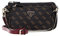 GUESS Women Noelle Dbl Pouch Crossbody Bag, Braun