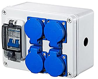 BRART Prise d'eau de pluie extérieure à trois trous 220 V/10 A maison murale multifonction extérieure boîte de prise de courant électrique pour voiture (taille : prise multifonction, couleur : 4K 2P