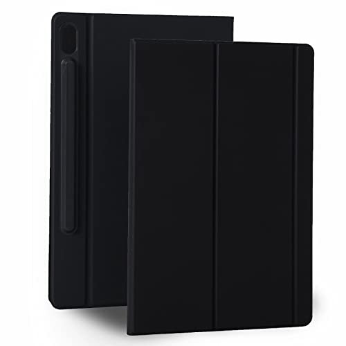 Custodia per Galaxy Tab S6 10,5 Pollici 2019 (Modello SM-T860/T865/T867), Robusta Cover Magnetica Con Portapenne S, Leggera E Sottile,Nero