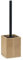 Gedy Bonnie Escobillero baño, Bambú, ecológico, Natural-Negro Mate, 10 x 10 x 36,5