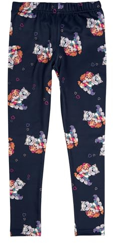 Paw Patrol Thermo Leggings für Mädchen Skye & Everest Kinder Winter Leggins gefüttert Hose Mädchenhose Sporthose Blau