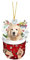 Weihnachtsbaum Katzen Anhänger 2D Acryl Weihnachts Deko Cartoon Acryl Weihnachten Hunde Dekorationen Weihnachtsanhänger Weihnachtsbaumschmuck Ornament Anhänger Funny Katze Auto Anhänger(A23,8cm)