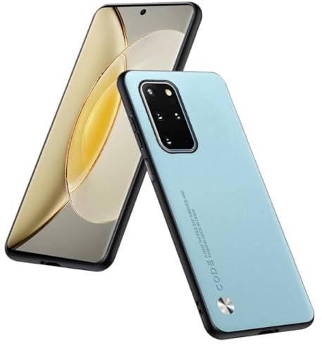 HULLIN Handyhülle Kompatibel Mit Samsung Galaxy S20+ / Samsung S20 Plus (6.7), Eine Hochwertige Schutzhülle Aus PU-Leder - Hellblau