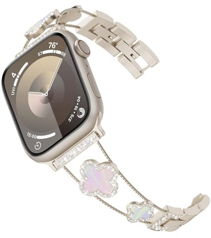 Tuocal Metal Strap Compatible with Apple Watch Straps 38mm 40mm 41mm 42mm(Series 10), Slim Thin Elegant Versatile Bangle Stainless Steel Bracelet Women for iWatch Series 10 9 8 7 6 5 4 3 2 1 SE