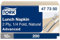 Tork Lunch Napkin Natural, 1/4 Fold, 2-Ply, 33 cm × 33 cm, 10 × 200 Napkins, 477350