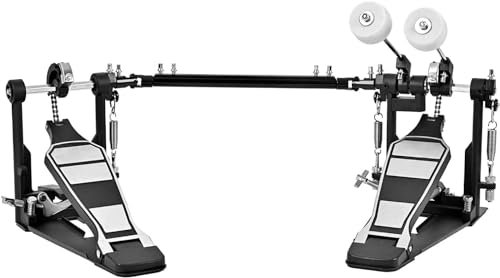 Tipatyard Double Bass Drum Pedale Double Drum Pedal for Drum Set Kit and Electronic Drums | Single Chain