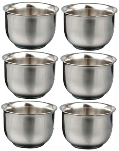 Cabilock 6 Piezas Copa vino calentador tazas vasos termo cmp cup mug warmer mug termico cmt mini taza para beber juego coctel taza bebida viajar taza café Acero inoxidable