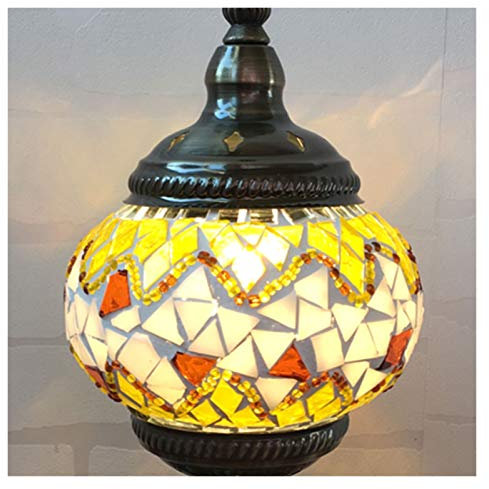 CTCOIJRN Pendant Lighting Lampe Suspendue créative rétro Faite à la Main, Abat-Jour en Verre coloré, Suspension en métal, simplicité, Lustre réglable, Salon, Chambre à Coucher