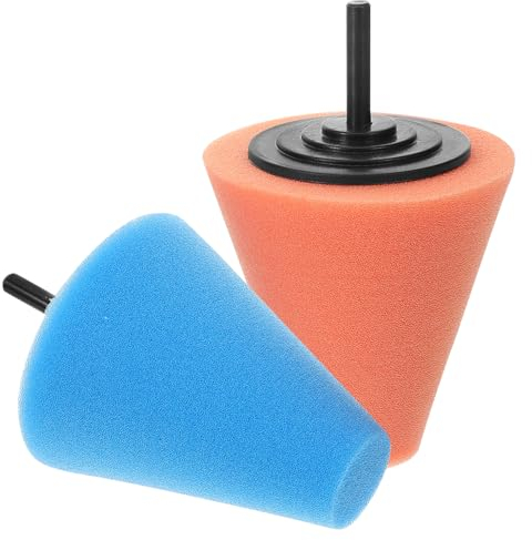 JECOMPRIS 2 Teiliges Polierset Für Autoräder Polierscheiben Polierpad Für Bohrer Polierpads Für Bohrer Radpolierer Polierpad Polierpad Für Autopolierer Puffer Nabenschwamm