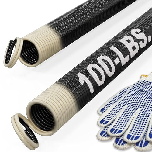 Blesseras Garagentorverlängerungsfeder-Ersatz-Set, 63,5 cm lang, Doppelschlaufenenden, 1 Paar