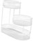 Metal 3 Tier Fruit Basket Serving Tray Stand Holder for Kitchen Dining Table Decor - White Vegetable Rack Bowl