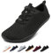 Geweo Chaussures Pieds Nus Femme Homme Ete Confort Barefoot Shoes avec Bout Large Chaussures Minimalistes Légères Respirantes Basket Trail avec Semelle Chute Zéro Chaussures Marche Unisexe Noir 44EU