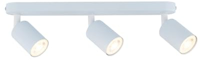 Licht-Erlebnisse Deckenspot Kinderzimmer Hellblau L: 52 cm klein schwenkbar Metall 3-flammig GU10 JASON Deckenlampe Kinderzimmerleuchte