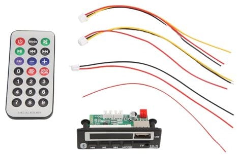 Clyictz Farbbildschirm Bluetooth MP3-Decoderplatine Kartenleser Bluetooth 5.0-Modul Multifunktions-Audiozubehör
