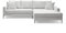 Liadomo Sofa Hilary Dove - Modernes Cord-Ecksofa - Couch mit Hohem Sitzkomfort - Pflegeleicht & Formstabil - Made in Europe - Sofa L Form Rechts, Hellgrau