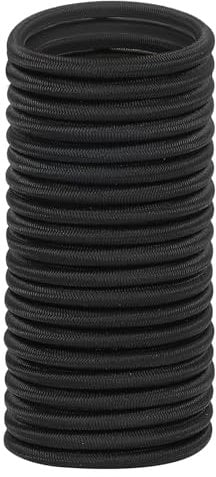 PATIKIL Bungee Shock Cord, 1/4x10ft Polyester Marine Grade Bungee Cord Elastic String Replacement for Zero Gravity Chair Kayak Camping Tent Pole Cargo Tie Down, Black