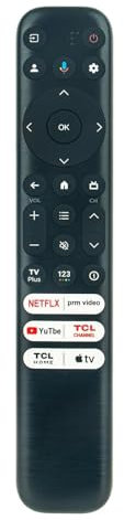 NTQinParts Replacement Voice TV Remote Control Controller for TCL 43S551F 43-Inch, 50S551F 50-Inch, 55S551F 55-Inch S5 UHD 4K LED Smart TV (2024 Model)