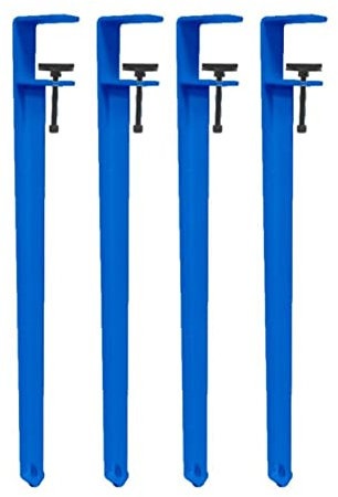 Adjustable metal clamp table legs - dining room, desk, workbench support