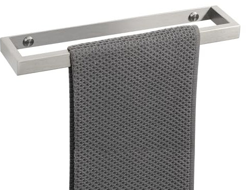 SAYAYO Portasciugamani Bagno Porta Asciugamano Autoadesivo Porta Asciugamani Bidet 30CM Porta Salviette da Parete, SUS304 Acciaio inossidabile Grigio Argento