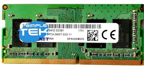 SIMPLETEK - Memoria RAM SODIMM DDR4 4 GB 2400 MHz | Para portátiles y AIO | PC4-19200 (reacondicionado)