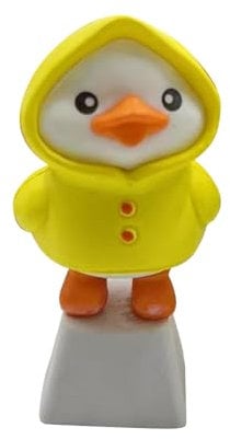 Générique Keycaps Cute Duck, Mechanical Keyboard Keycap, Decorative Cartoon Topper, Fun Accessory, Desk Decoration Yellow 1 Stück, für Erwachsene Teenager Damen Männer