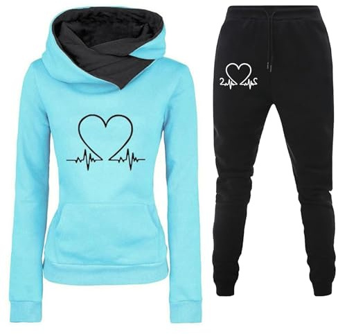 Chándal de gimnasio para mujer, deportivo, transpirable, sudadera con capucha y pantalones cómodos, casuales, anchos, monos de gimnasia de color liso elegante, juego completo de jogging de invierno