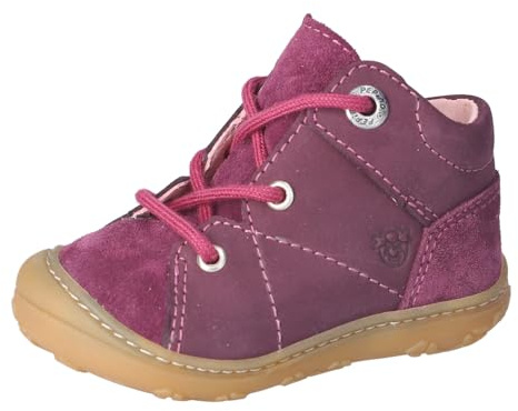 RICOSTA Mädchen Stiefel Maxi, Baby und Kleinkinder Lauflernschuhe, Weite: Weit, lose Einlage, Booties, wasserdicht, schnürstiefel, Merlot (380), 21 EU