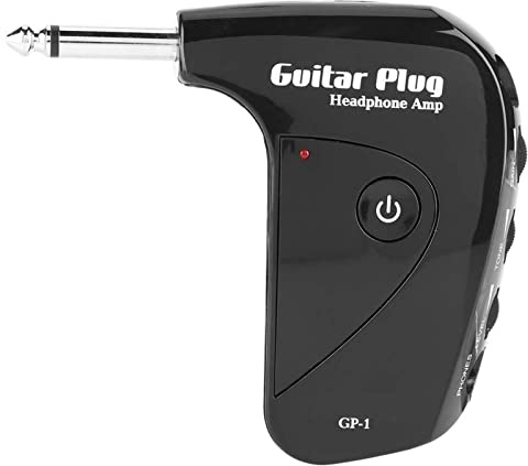 BTOSEP Mini amplificatore portatile per chitarra classica effetto distorsione britannica per esercitarsi ovunque, in plastica leggera, 10 x 8,8 x 2,3 cm