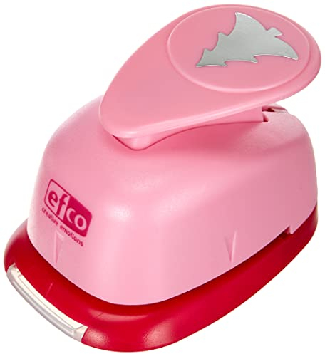 efco 1791082 Stanzer M, Tannenbaum spitz Motivstanzer, Kern: Metall, Pink, 7,5 x 5 x 5 cm