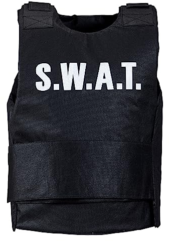 W WIDMANN MILANO Party Fashion - Kugelsichere Weste S.W.A.T, Geheimagent, Karneval, Mottoparty