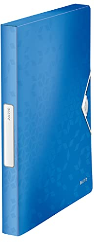 Leitz 46290036 Ablagebox WOW, A4, PP, 30 mm, blau metallic