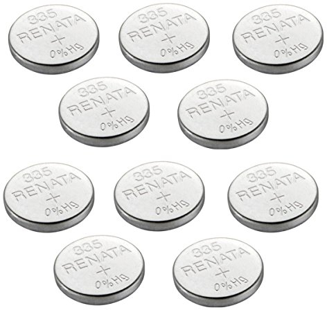 Renata 10 x 335 Or SR512SW Watch Battery Swiss Made Silver Oxide 1.5 V Also SB-AB,280-68,V335,622