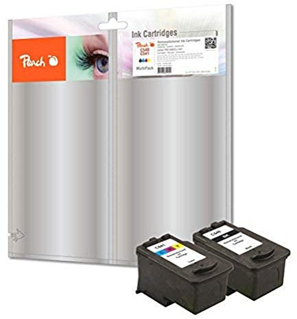 Peach C540/541 Spar Pack Druckerpatronen (BK, C) ersetzt Canon PG-540BK, CL-541C, 5225B006 für z.B. Canon Pixma MG 4250, Canon Pixma MG 3600, Canon Pixma TS 5150, Canon Pixma MG 3650 S black
