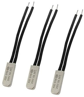 Aihasd 3PCS KSD9700 5A 250V 50 Grado Celsius (N.O.) Normalmente aperto bimetallico Termostato Interruttore di controllo temperatura