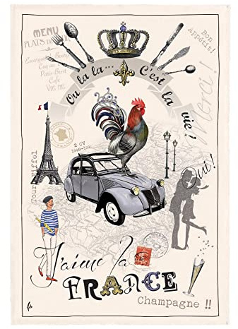 Geschirrtuch und Stöpsel Paris – Geschirrtuch Frankreich Panorama Geschirrtuch und Stöpsel
