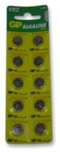 GP BATTERIES GP186-C10 Knopfzelle - 10 Stück 1,5 V PK10 - ALK 186