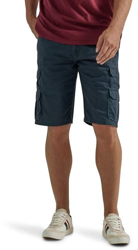 Wrangler Authentics Herren Premium Twill Cargo Shorts - Blau - 54 DE